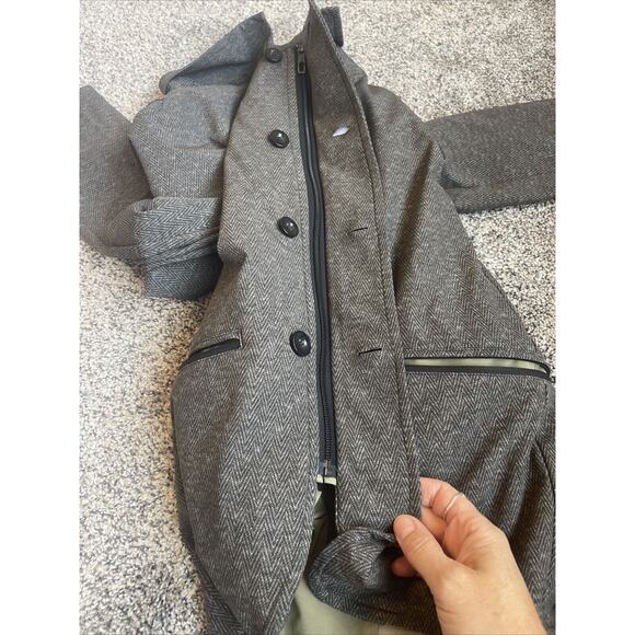 Lululemon TrailBlazer Herringbone Jacket Men's Medium Zip Button Travel Work - Picture 7 of 11